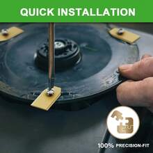 15X/30X 钛合金机器人割草机刀片替换装，超锋利，适用于所有 EcovacsGoat 机器人割草机，通用替换刀片，包含 30/15 颗螺丝。 - EcovacsBlade - 查看 7