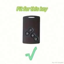 全新TPU遥控钥匙扣钥匙套，适用于雷诺Clio Laguna Koleos Megane Fluence Zoe Scenic Captur Card 4键汽车钥匙壳 - 雷諾F款 - 查看 7