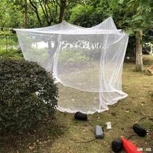 1 buah Kelambu Empat Sudut dengan 1 Pasang Pengait, Kelambu untuk Berkemah di Luar Ruangan - Putih - View 4