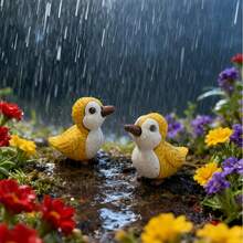 Süße Vogel Mini Statuen - Heim- und Gartendekoration, Handwerks-Dekorationen, Mini Märchengarten Accessoires, Schreibtisch Dekorationen, perfekte kleine Geschenke für Vogelliebhaber - Verschiedenfarbig - Übersicht 11