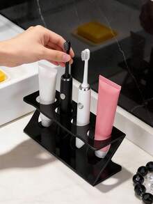 1pc Electric Toothbrush Holder Creative Sturdy Bathroom Storage Stand 4-Hole Vertical Razor Holder - Multicolor - View 5