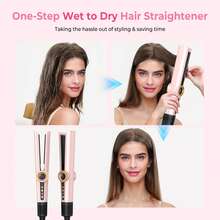 ATOPSKINS 二合一多功能造型工具（粉色）| 2亿负离子，高速气流，快速加热 | 三档温度设置，冷热模式，液晶显示屏 | 自动断电和过热保护 | 防毛躁，防静电 | 适用于居家、旅行、派对、沙龙、婚礼和假期 - 粉色 - 查看 5