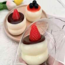 Strawberry & Blueberry Souffle Cream Squishies, Realistic Cake Squishy Stress Relief Toy, Perfect Gift For Holidays, Birthdays, Christmas, And Parties - A - 查看 3
