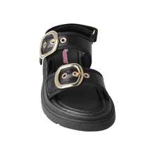 Karsten Adjustable Casual Sandals For Girls - Black - View 3