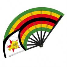 Torcida da Copa do Mundo Bandeira Nacional Ventilador Dobrável, Ventilador Dobrável de Tamanho Grande, Item Popular para Comércio Transfronteiriço, Prop para Atmosfera de Bar/KTV/Festa - Multicolorido - Visão 5
