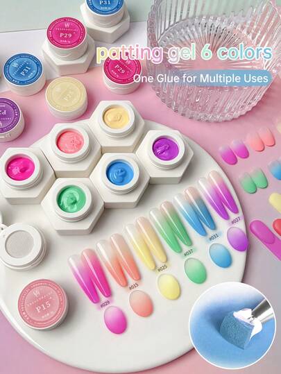 FRESCOBALDI 6 Colors High Saturation Semi-Solid Gel Nail Polish, Suitable For Nail Salons And DIY Use All Season