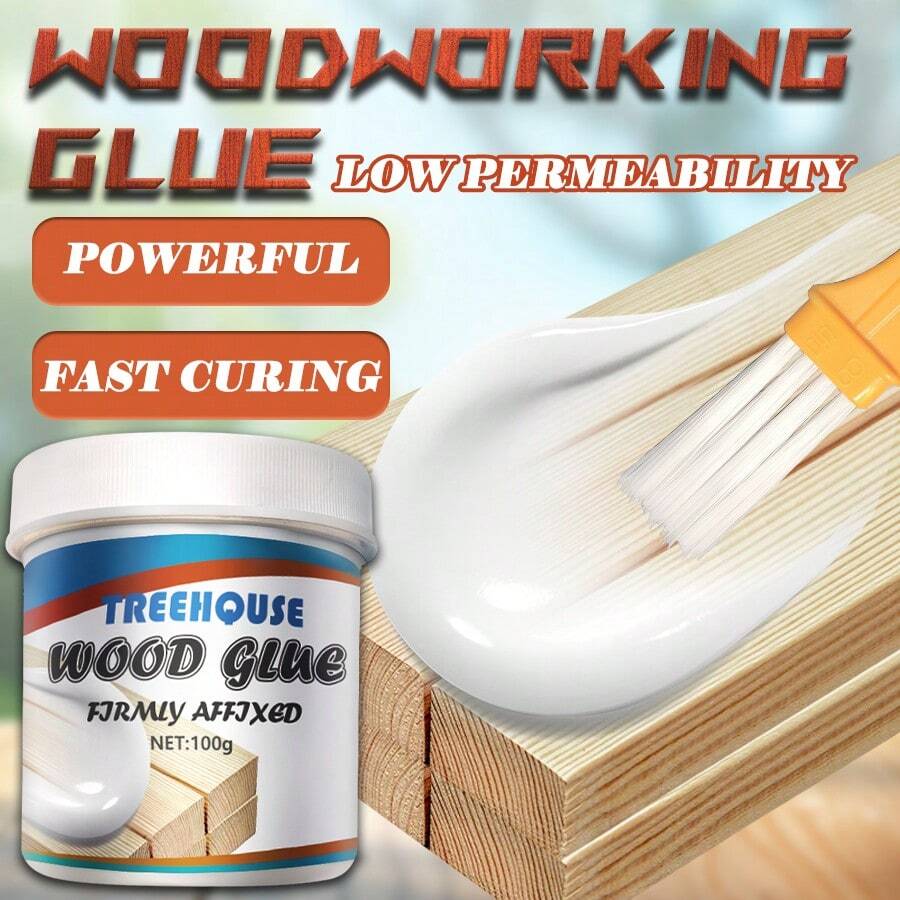 Keo dán gỗ màu trắng, keo dán gỗ cường độ cao, khô nhanh, dùng để sửa chữa đồ gỗ và đồ thủ công DIY, không gây ố màu, chỉ sử dụng trong nhà. - Keo dán gỗ - Xem 1