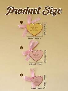 LICVIC Personalisierte Herz-Geschenkanhänger, Hochzeitsstil Name und Datum Etiketten für Geschenkverpackung, Partybevorzugungen und Einladungen, personalisierte Paar-Erinnerungsetiketten für Hochzeitstag, Valentinstag, elegantes Liebesthema Geschenkdekoration, personalisierbare Herz-Geschenkanhänger, individuelle Hochzeitsbevorzugungsetiketten - Stil B - Übersicht 2