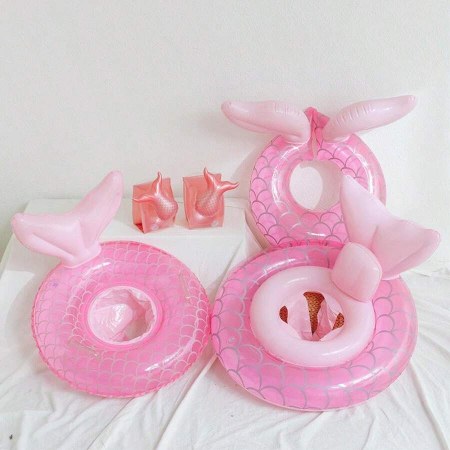 Inflatable Mermaid Children's Swimming Float, Suitable For Boys And Girls, With Dual Safety Air Bags And Safety Seat, Ideal Children's Water Summer Choice - Multicolor - View 1