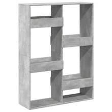 Room Divider Concrete Grey 100x33x135 Cm Engineered Wood - Grey - View 6