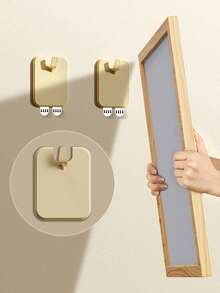 Adhesive Metal Hooks, Multi-Purpose Picture Hangers, Frameless Photo Album Hooks. Home & Living Supplies - Multicolor - View 10