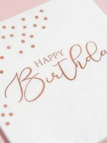 50/20/1 cái Khăn ăn màu vàng hồng 10*10 inch "Chúc mừng sinh nhật", khăn ăn dày dặn, thấm hút tốt, thích hợp cho gia đình, nhà hàng, nhà bếp, trang trí tiệc tùng, trang trí mùa hè. - Nhiều kiểu dáng - Xem 8