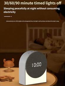 多功能无线蓝牙音箱，白噪音助眠器，带夜灯闹钟，多种舒缓音效助眠 - 白色 - 查看 6