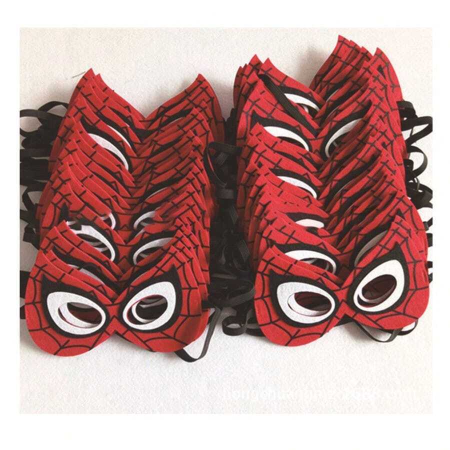 5 piezas Máscaras de disfraz de superhéroe, regalos para fiestas de Halloween y Navidad - Ver 1