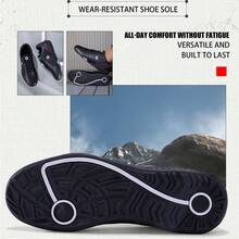 Men's Business Casual Shoes, Men's Training Sports Shoes, Men's Soft Sole Casual Shoes, Men's Walking Shoes, Men's Golf Shoes, Men's Flat Shoes - Black - View 6