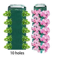 [1pc UV Hanging Flower Planter] 1pcsHanging Flower Strawberry Planting Bags, Planting Fruits, Herbs, Flowers, UV Treatment, Green, 8 Planting Openings - Multicolor - View 9