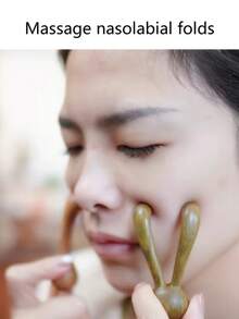Máy mát-xa tai thỏ nhỏ nhắn, dụng cụ mát-xa mặt và tay mini kèm lược, món quà sáng tạo dành cho phụ nữ. - Hình dạng con thỏ - Xem 3