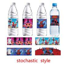 Marvel 10张主题水瓶标签 - 生日水瓶包装纸，派对用品，适用于生日派对和主题活动 - 彩色 - 查看 10