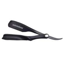 univinlions 6" Foldable Black Handle Spring Internal Sharp Barber Razor + 6 Blades Dual Edge Blade Shaver Beard Face Underarm Body Shaving - Multicolor - View 9