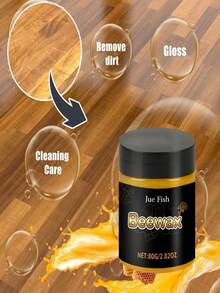 Beeswax Furniture Polishing Compound, Wooden Floor Polishing And Lighting Care Wax, Wooden Furniture Cleaning And Cleaning Wax. Beeswax-Based Wood Polishing Compound, Furniture Restoration Polish, Cleaner And Conditioner (New Or Old Version Randomly). Suitable For Various Wooden Furniture. The Beeswax Furniture Polish Contains Bentonite. - 固體 - 查看 2