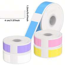 Băng nhãn nhiệt tương thích với máy in nhiệt P15/D30/D32/D35/L11, nhãn mã màu có keo dính dạng cuộn dành cho máy in nhiệt - Thích hợp cho các thiết bị in nhãn P15/D30/D32/D35/L11 - Xem 4
