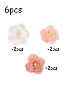 6件組婚禮裝飾花，7.87英吋白色/粉色仿真紙花，婚禮背景裝飾，DIY裝飾紙花，戶外派對裝飾，適用於婚禮裝飾、天花板懸掛裝飾、派對DIY裝飾 - 多色 - 查看 10