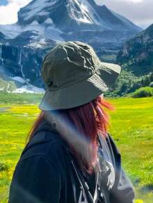 1顶女士防水速干可折叠轻便渔夫帽，男女通用户外徒步露营可折叠防晒帽，夏季沙滩 - A - 查看 6