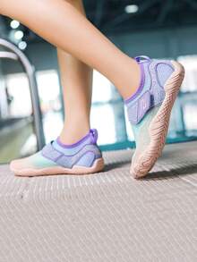 1 Pair Girls' Comfortable & Fashionable Casual Protective Beach/Swimming/Water Shoes, Spring/Summer - Purple - View 3