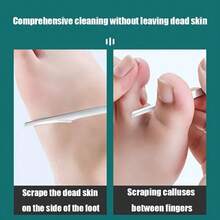5pcs Reusable Stainless Steel Foot File, Callus Remover, Foot Scraper Tool - Silver - View 10