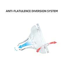 1pc 180ml UFO-Shaped Glass Baby Bottle With Handle, Anti-Colic Nipple, 5cm Mouth Diameter, Temperature Resistant -20°C To 400°C, Cartoon Pattern, Suitable For Daily Feeding - Multicolor - View 4