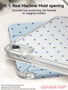 波点图案极简平板电脑保护套,适用于 iPad 9.7/10.2/10.5/10.9/12.9 英寸、iPad Pro 11 英寸、第十代、Galaxy Tab S6 Lite 10.4 英寸、Kindle Paperwhite 第十二代(2024 年款)、Kindle 第十一代(2024 年款),柔软防震保护,智能休眠/唤醒功能,Y 型折叠支架设计,提供多种观看角度。 - 彩色 - 查看 6