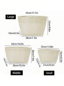 Bag Organizer Insert For Women, Multiple Pockets Purse Organizer Insert With Handheld For Tote, Bag Organizer Handle Large Capacity - Beige - View 5
