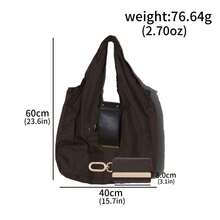 1pc Reusable Mini Keychain Tote Bag With Key Ring, Foldable Supermarket Shopping Bag, Daily Use Accessory - Multicolor - View 14