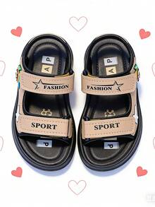 Boys' Summer Sports Sandals, Student Beach Shoes - Khaki - View 5