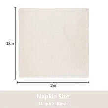 12pcs Solid Color Cloth Napkins, Washable Cotton Table Napkin For Household Dining Fall Autumn Decor Wedding Hotel 45*45cm - Royal Linen - View 2