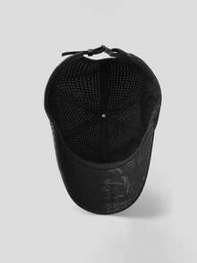 Unisex Baseball Cap With Ponytail Hole - Breathable, Quick-Dry Mesh Hat For Men & Women, Adjustable Fit, Black/White/Pink/Grey, Perfect For Running & Casual Wear. Fabric.,Summer,Beach - Multicolor - View 4