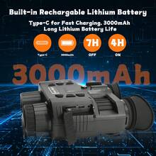 Suier 4K Night Vision Goggles, Adult Hands-Free Night Vision Binoculars With 250M Visual Range In Complete Darkness, 8X Digital Zoom, Suitable For Outdoor Adventure - View 9
