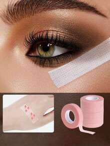 3 Rolls/2 Rolls/8 Rolls Eyeshadow Eyeliner Auxiliary Tools, Eyelash Curler Tapes, Professional Lash Extension Tapes, Breathable Perforated Lash Tapes, Eyelash Lifting Tapes, Breathable Lash Separation Tapes - Multicolor - View 1