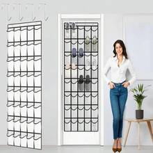 40pcs Multipurpose Hanging Storage Bags For Shoes, Accessories, And Small Items - Over-The-Door Mesh Organizer Pockets, Space-Saving Closet Solution, Durable Breathable Mesh, Transparent Design, Easy Access, Ideal For Bathroom, Bedroom, Entryway, Dorm, And Laundry Areas, Keeps Belts, Scarves, Socks, And Garments Neatly Within Reach While Preserving Airflow And Visibility - View 1