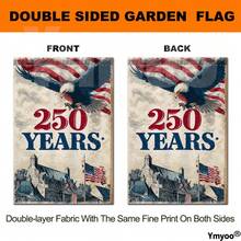 1pc Double-Sided Garden Flag | Premium Polyester 250 Years Patriotic Banner Featuring Majestic Soaring Bald Eagle And Historic Stone Chapel For Semiquincentennial Parades  Material: Polyester, Ideal For Garden Decor 12x18 Inch - 旗幟 - 查看 5