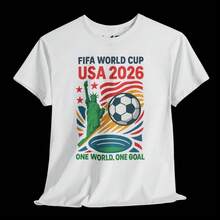 Personalized World Cup USA 2026 T-Shirt, Soccer Fan Gift BER7F - White - View 1