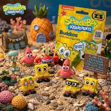 SpongeBob SquarePants 1 hộp quà bí ẩn  được cấp phép chính thức, mô hình nhân vật hoạt hình 3D sưu tầm, vật trang trí bàn làm việc dễ thương, quà tặng bất ngờ khi mở hộp, , Patrick, Cua, Squidward, mô hình sưu tầm, quà tặng sinh nhật, ngày Valentine theo chủ đề phim truyền hình. - Màu vàng - Xem 2