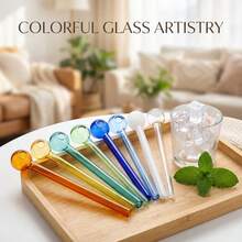 10-Pack Of Colorful Straws, Heat-Resistant, Suitable For Milk, Coffee, And Other Beverages. - 查看 9