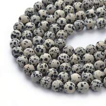 1 Strand 8mm Natural Stone Tiger Eye Blue Spot Jasper Matte Round Beads Loose Beads For Jewelry Making, DIY Crafts & Healing Crystals - Multicolor - View 7