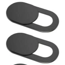 笔记本电脑摄像头保护盖幻灯片 [10 件装]，超薄网络摄像头保护壳，适用于笔记本电脑、台式电脑、平板电脑、苹果 14/13/12/8/7/6 Plus，保护您的隐私和安全 [黑色] - 黑色 - 查看 8