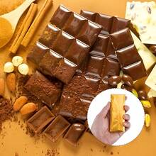 100张巧克力棒包装纸，15x15厘米金色包装纸铝箔糖果纸，带厚纸背衬包装纸，适用于糖果食品DIY包装礼品 - 查看 7