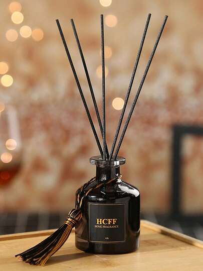 50มล./200มล. (1.7/6.8 ออนซ์) ชุดก้านไม้หอมสีดำ, น้ำมันหอมระเหยกลิ่นลาเวนเดอร์/มะนาว, กลิ่นหอมติดทนนาน, ก้านไม้หอมนุ่ม, เครื่องกระจายกลิ่นแบบไร้เปลวไฟ, ของตกแต่งบ้าน, น้ำหอมปรับอากาศในบ้าน, ของขวัญน้ำหอม, อุปกรณ์ตกแต่งรถยนต์
