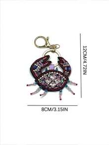 Bộ trang trí túi xách hình sinh vật biển đính cườm thủ công, bao gồm sao biển, cá ngựa, bạch tuộc và tôm hùm. Phụ kiện trang trí túi xách, quà tặng giáo viên. - Nhiều màu - Xem 5