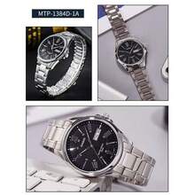 Casio MTP-1384D Business Quartz Men's Watch 41mm All-Stainless Steel Band 100M Waterproof Date & Week Display Men's Wristwatch - one-size - View 6