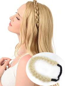 Synthetic Adjustable Handmade Braided Headband - Multicolor - View 15